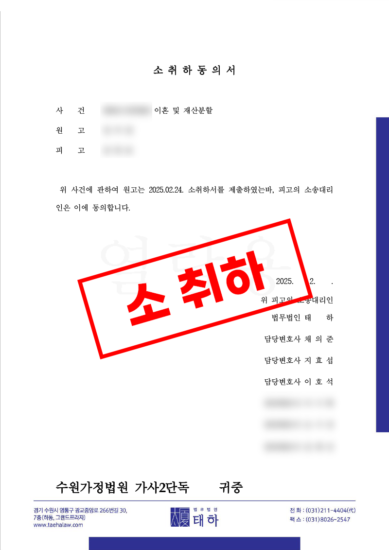 30년 혼인, 이혼소송 기각