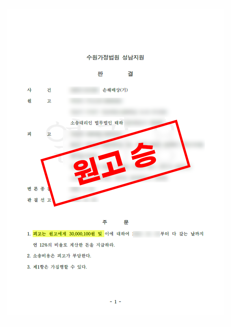 상간자 손해배상 청구, 3천만 원대 청구 전부 인용